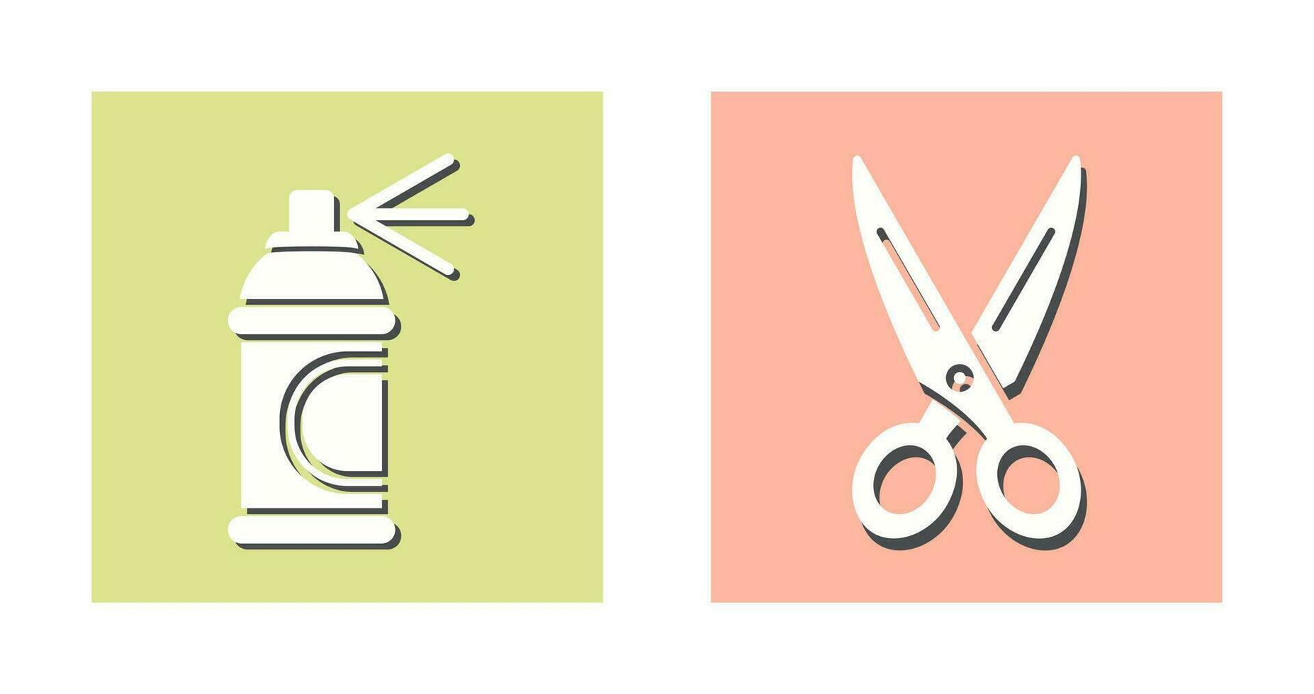 Spray and Scissors  Icon vector