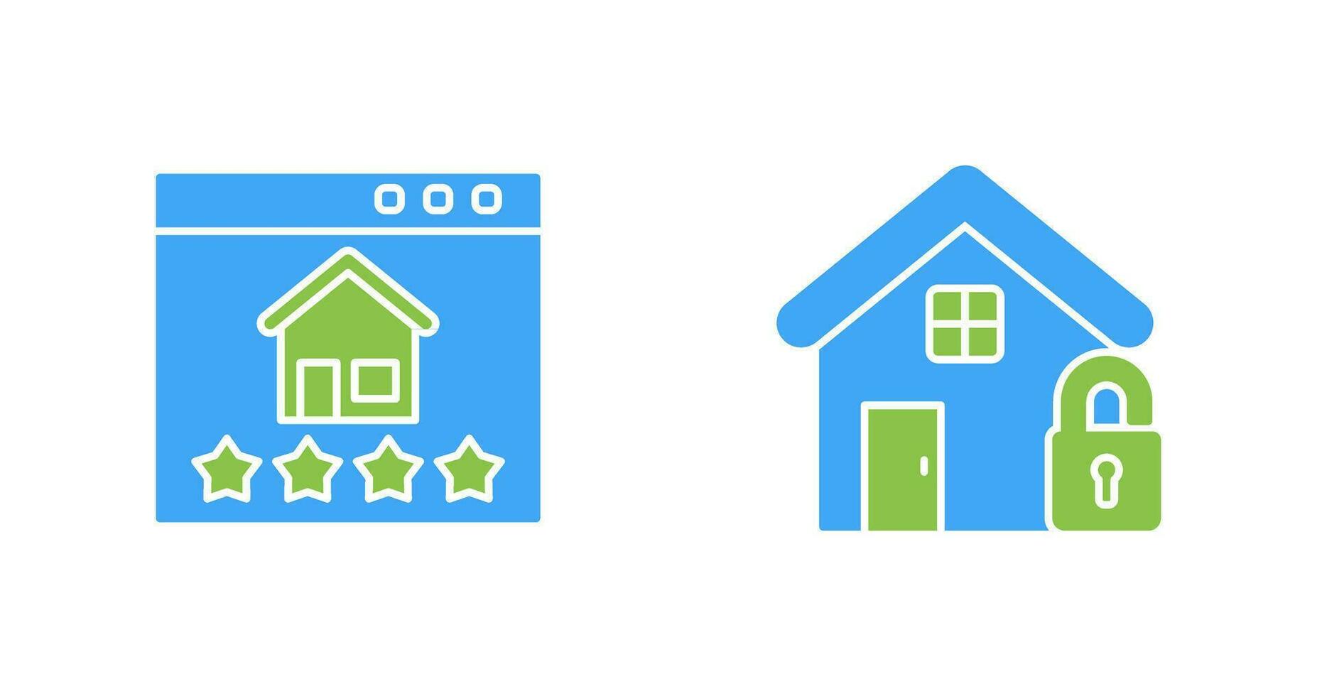 Rating and unlocked Icon vector
