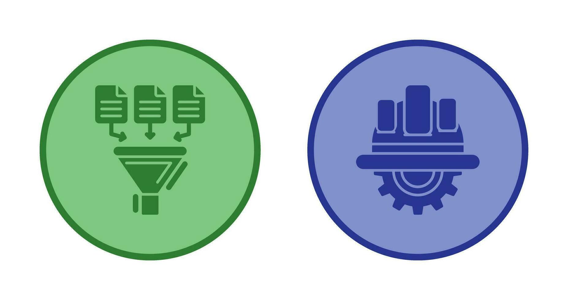 Data Collection and Engineering Icon vector