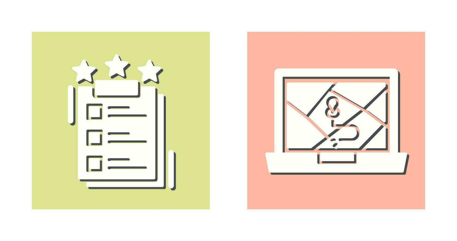 Project Features and Google Map Icon vector