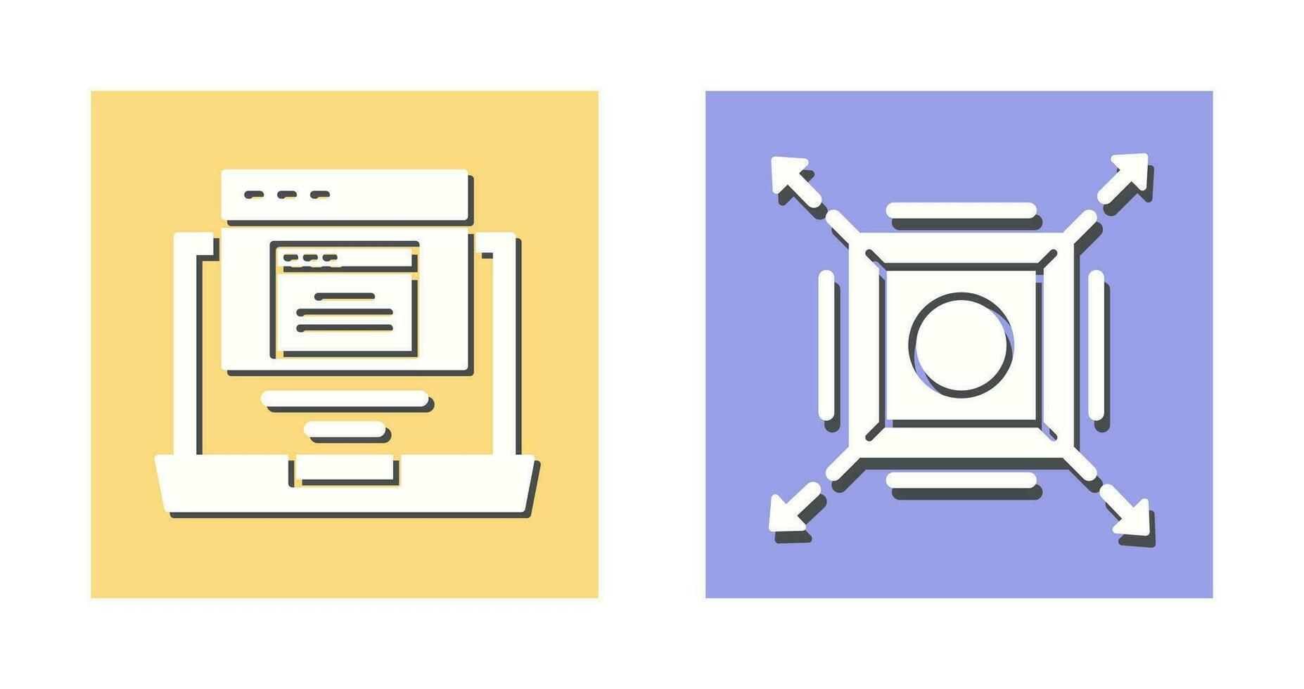 Pop Up and Maximize Icon vector