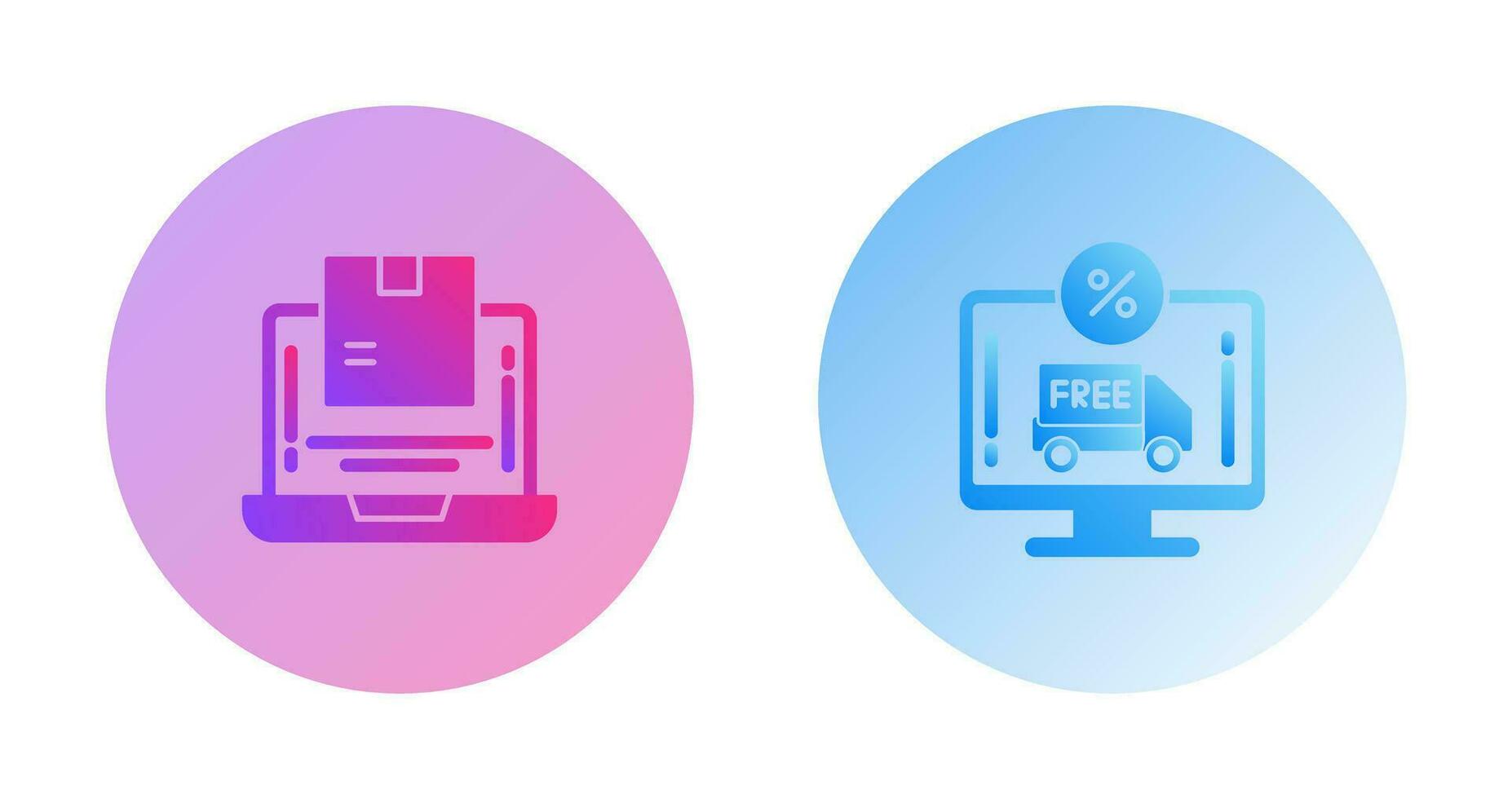 Delivery and Discount Icon vector