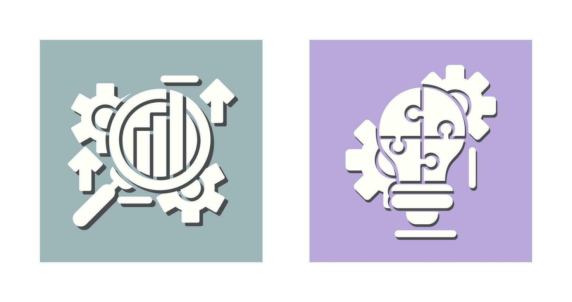 Analysis and Problem  Icon vector