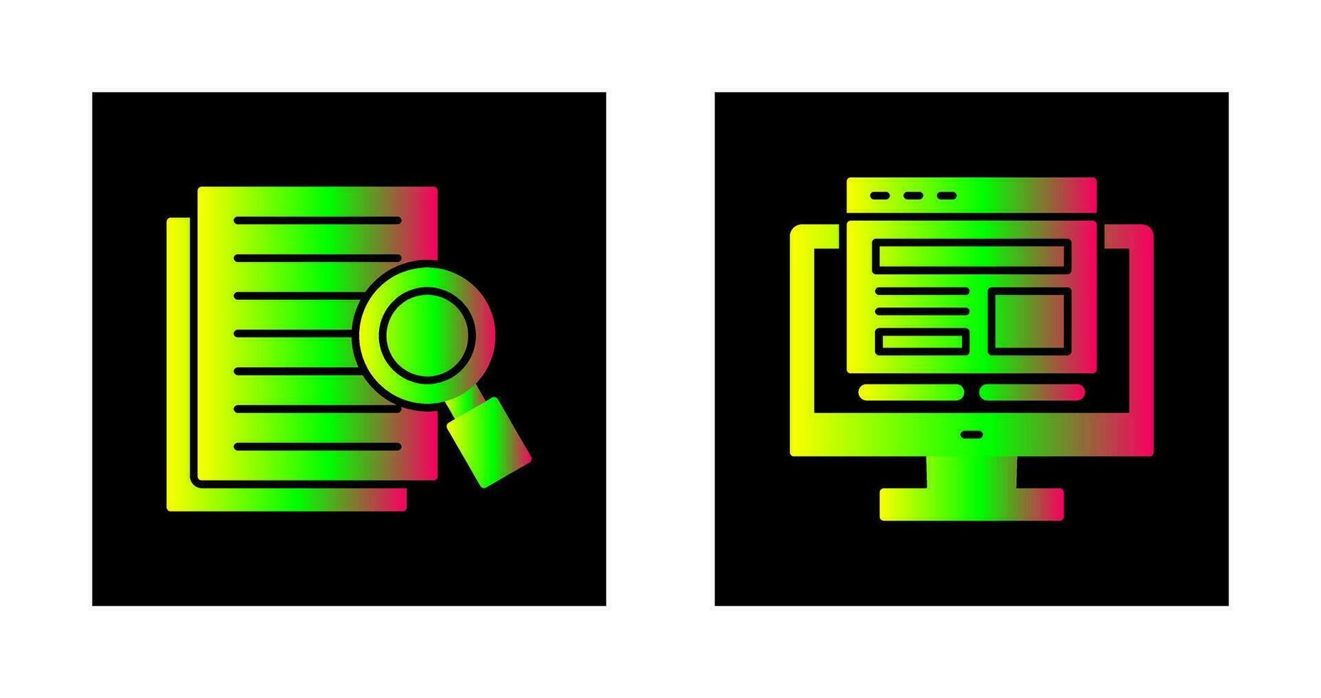 Details Looking and Adaptive Icon vector