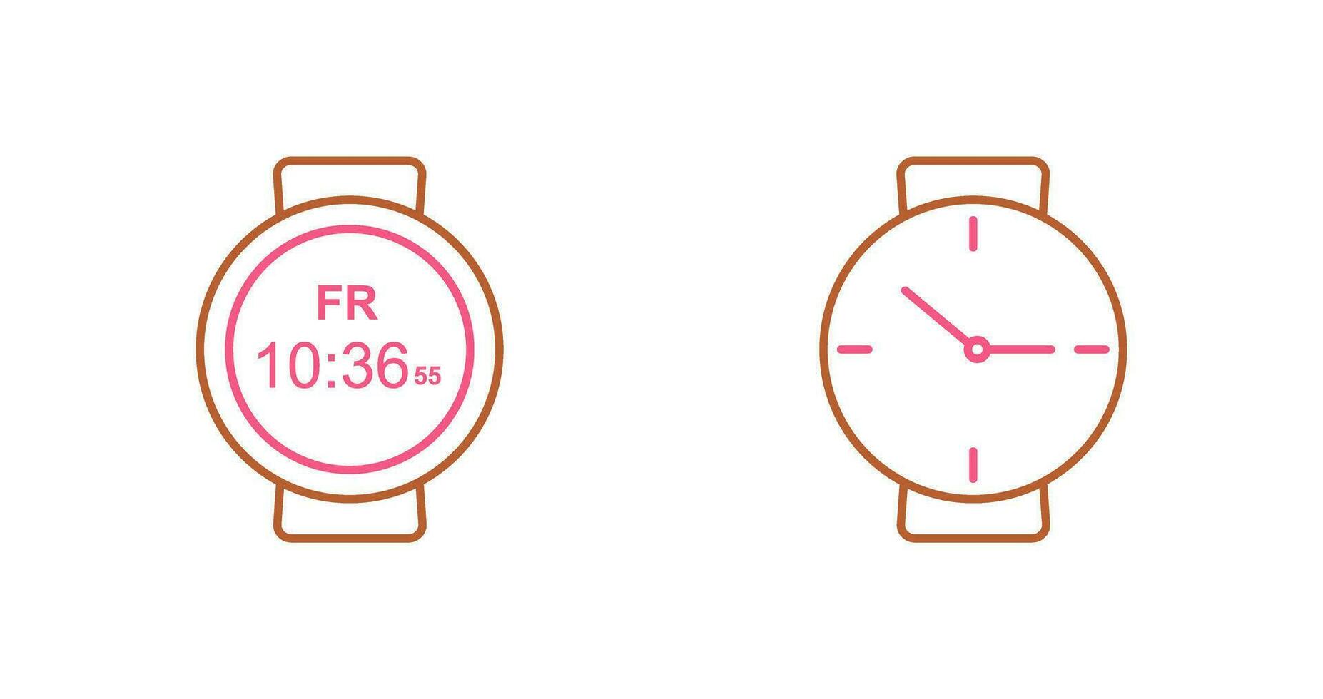 Sports Watch and Wrist Watch Icon vector