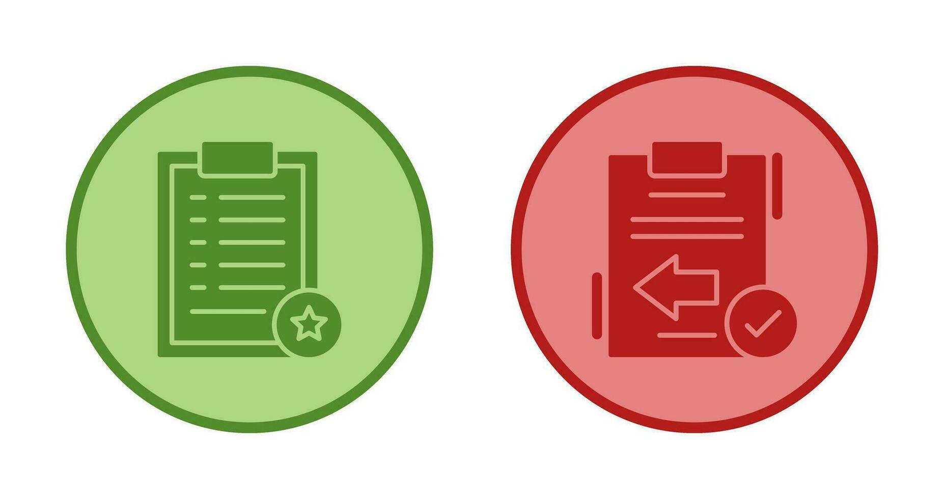 Favourite and Return Icon vector