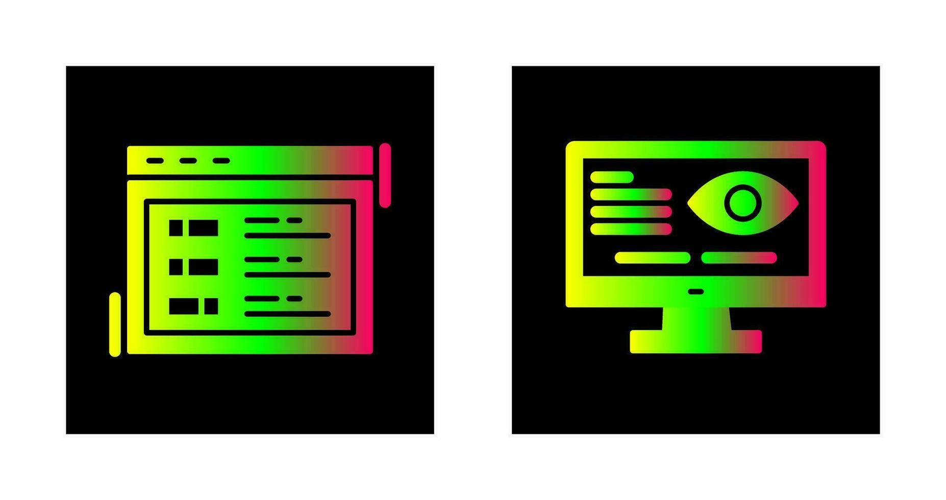 Switch and Vision Icon vector