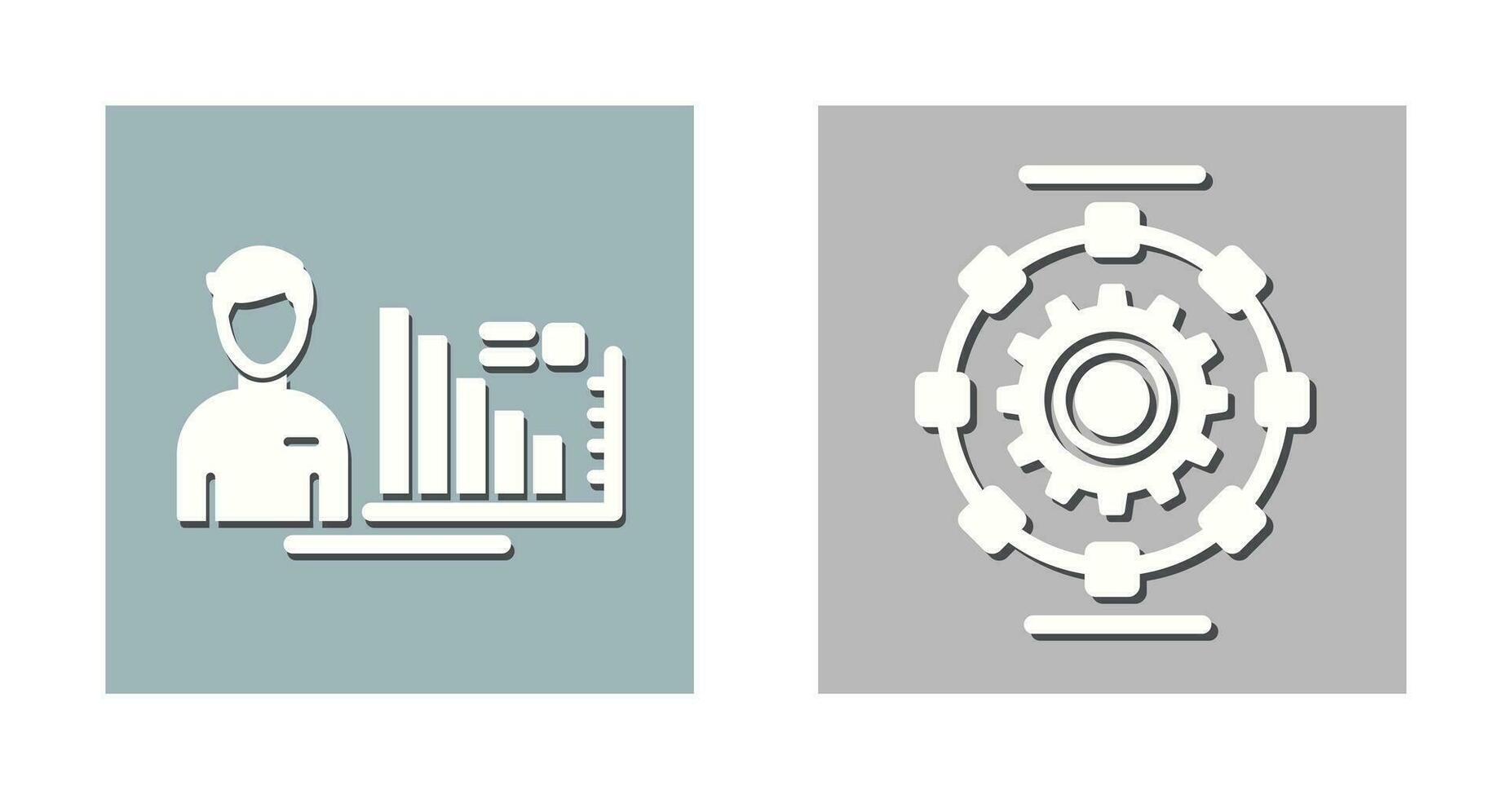 Consulting and Automated  Icon vector