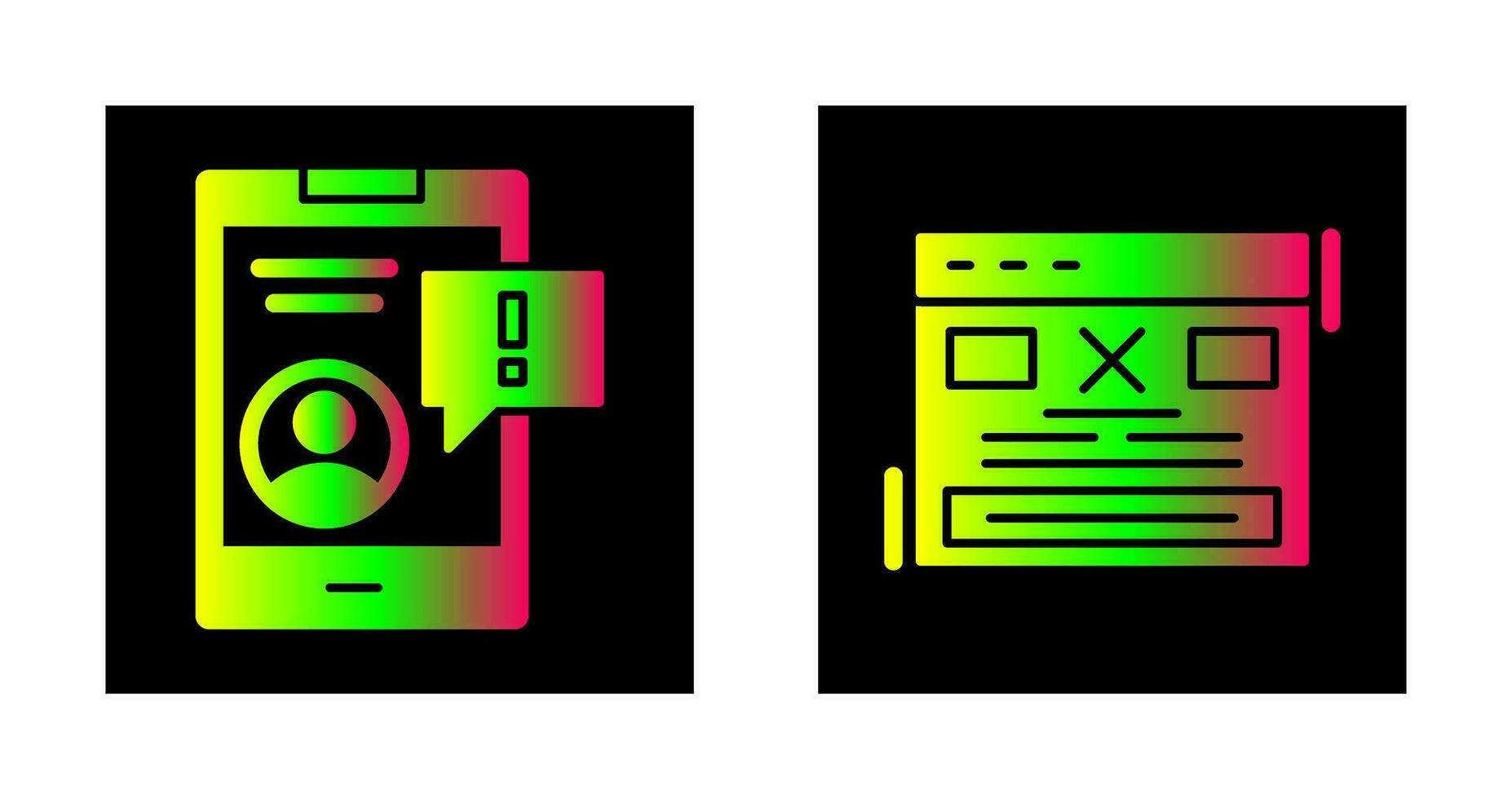 Notification and Error Icon vector