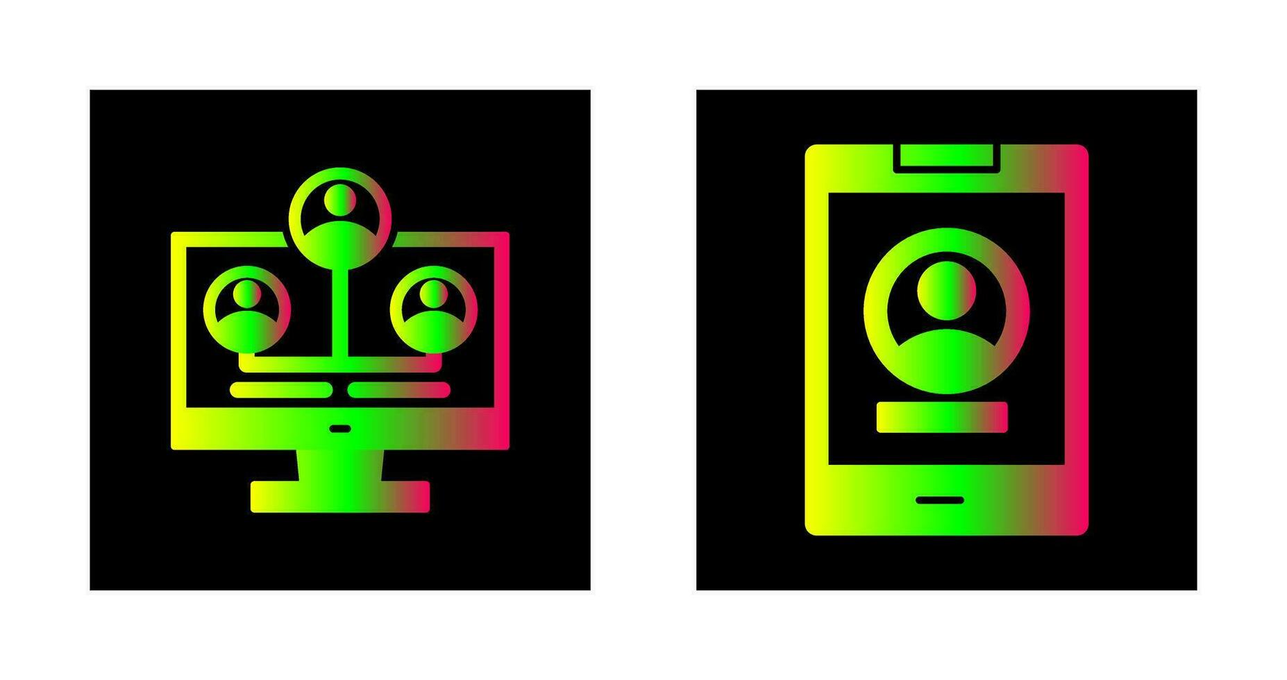 Newtwork and Account Icon vector