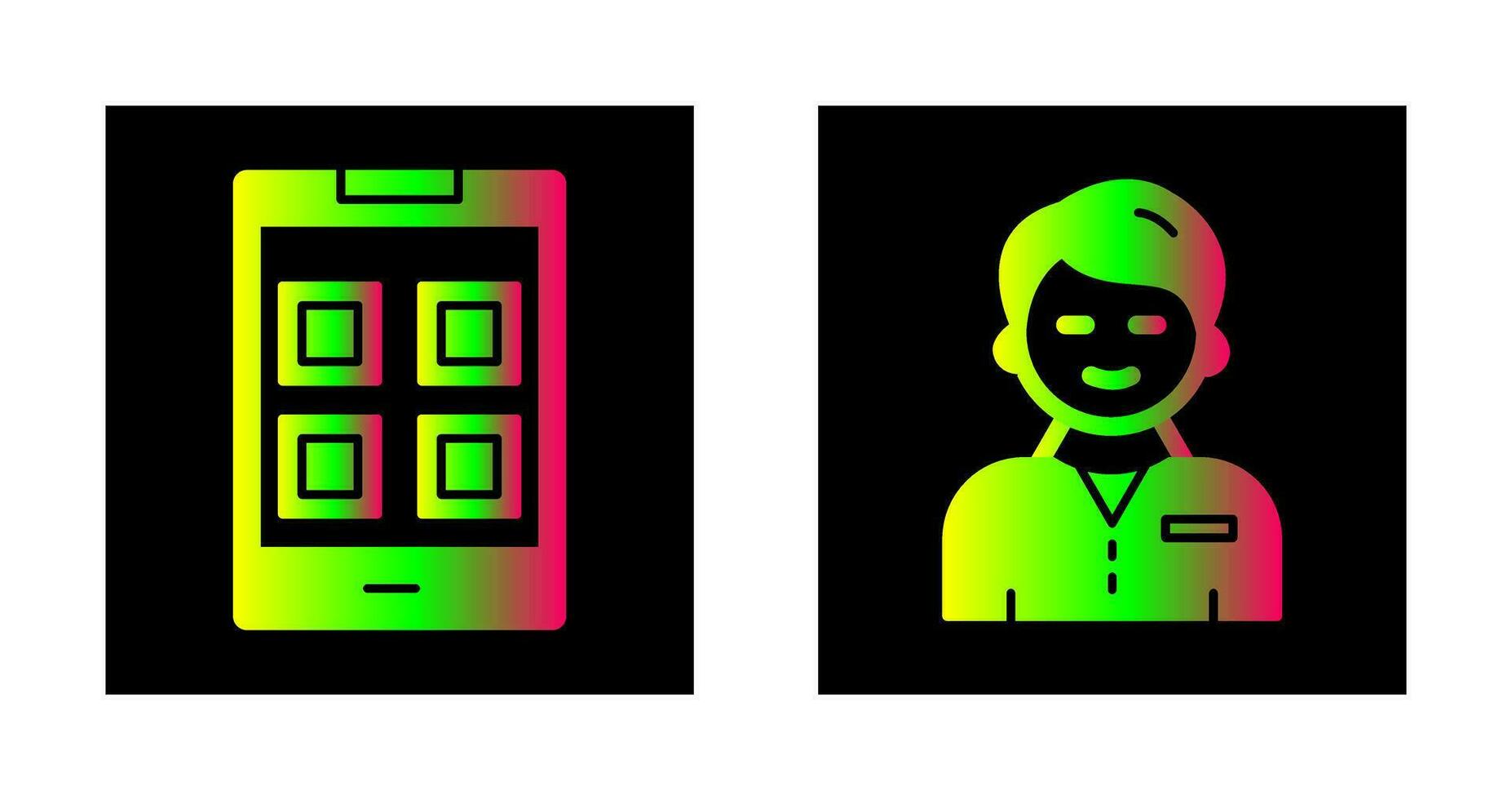 Apps and User person Icon vector