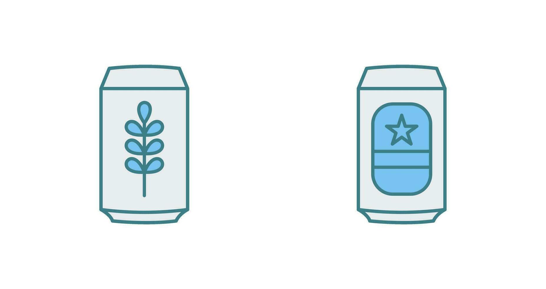 Beer Can and beerage Icon vector