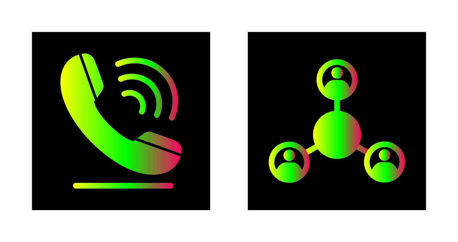 Phone and Share Icon vector