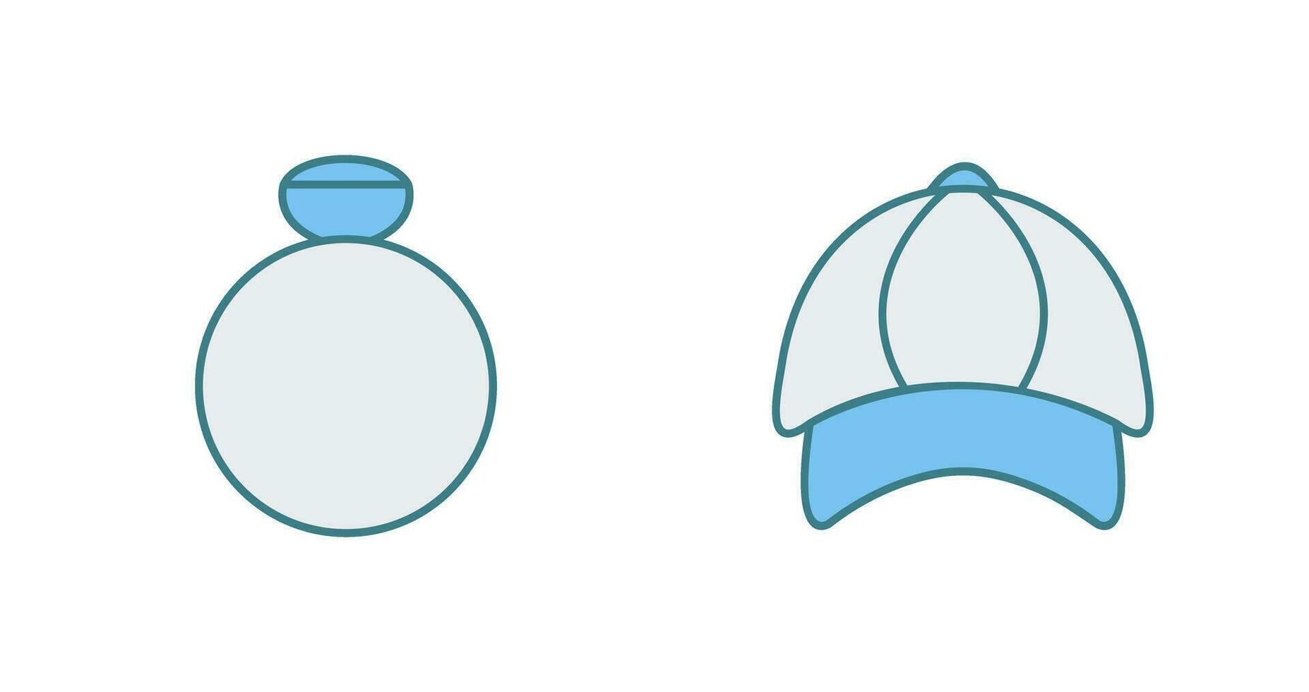 Ring and P Cap Icon vector