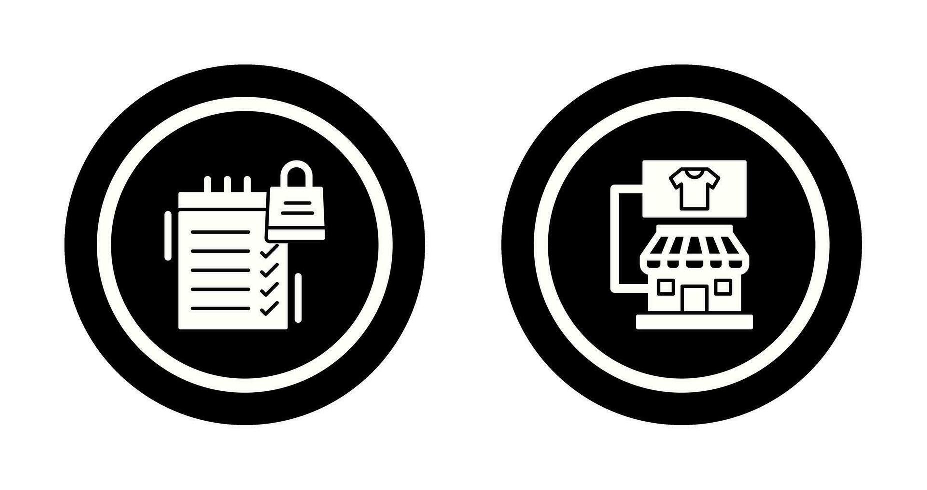 compras y Tienda icono vector
