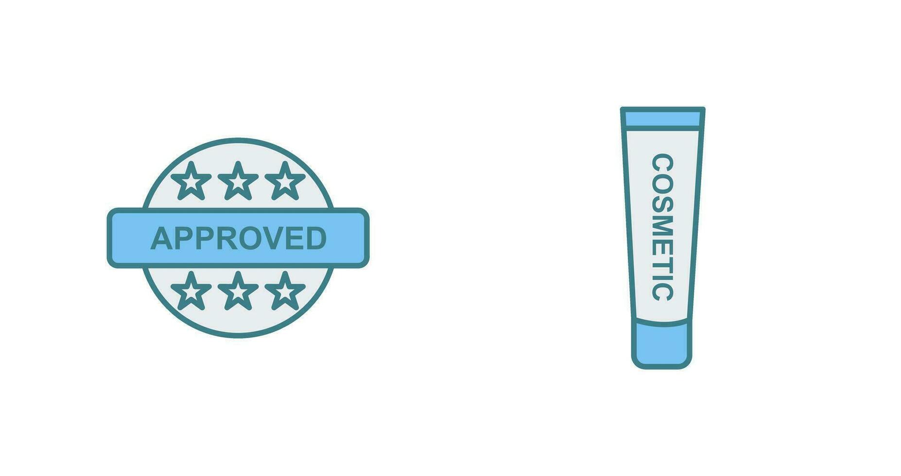 Approved and Creem Icon vector