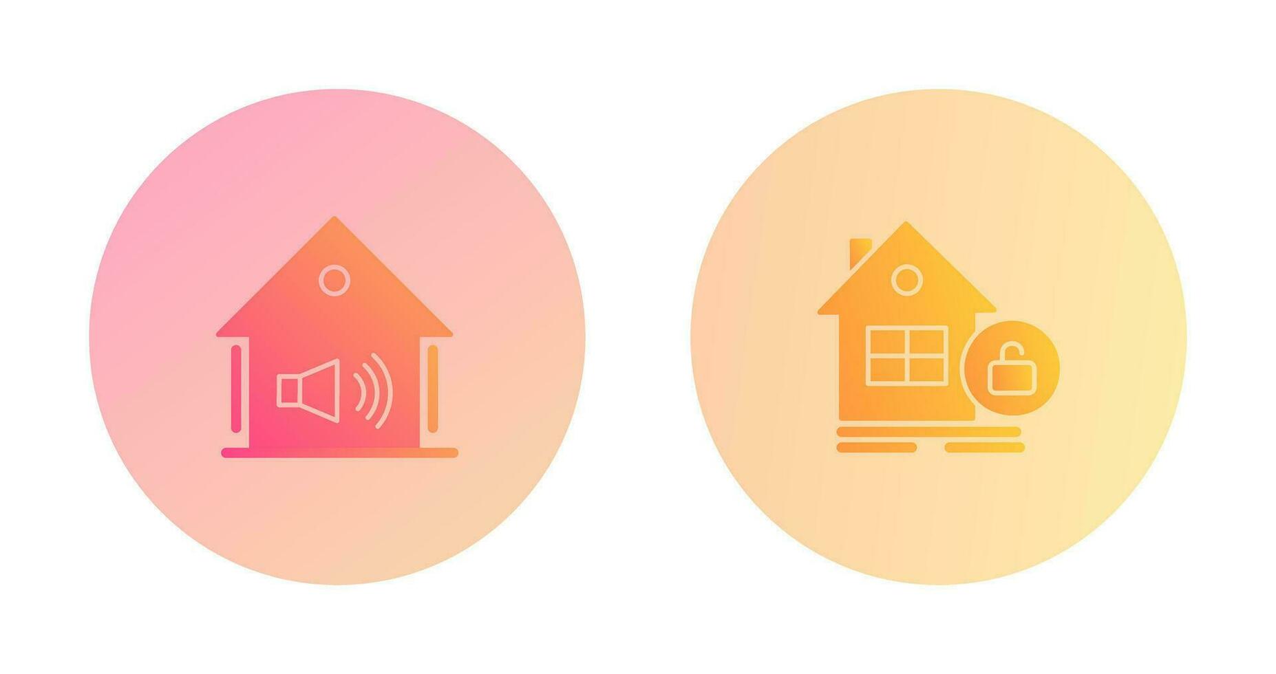 Unmute and Unlocked Icon vector