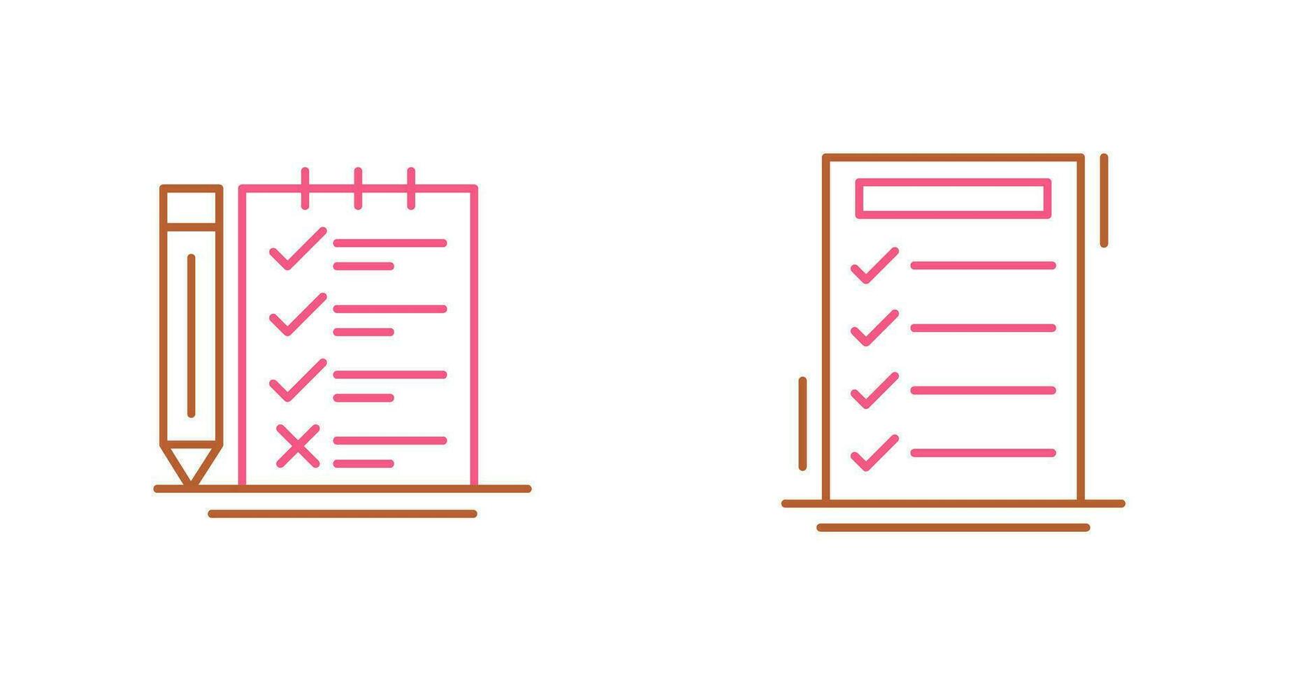 Survey Checklist and To do List Icon vector
