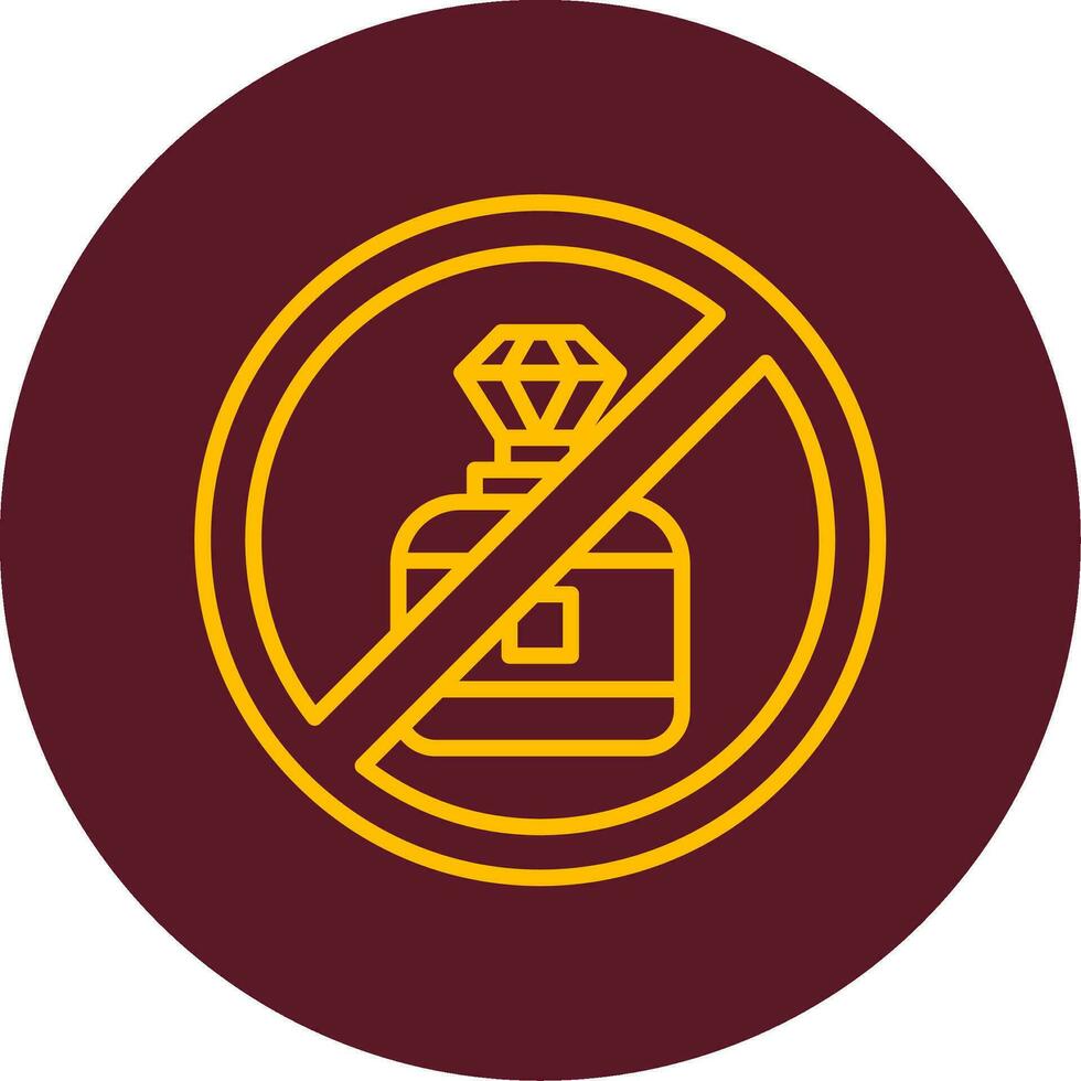 No Perfume Vector Icon