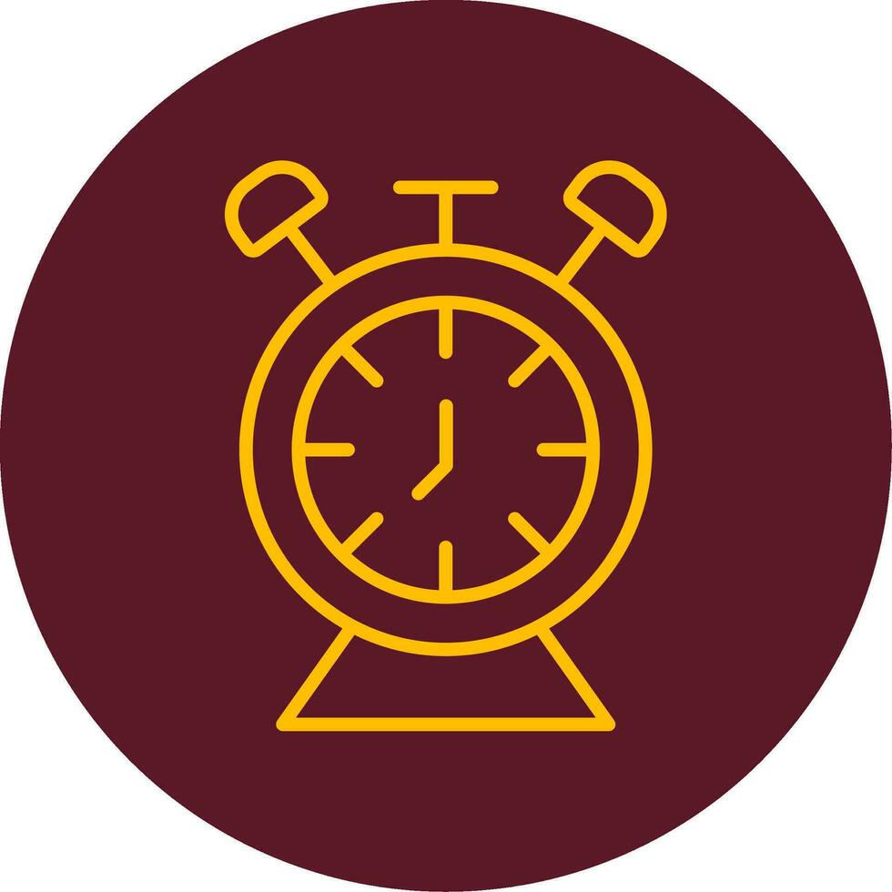 Desk Clock Vector Icon