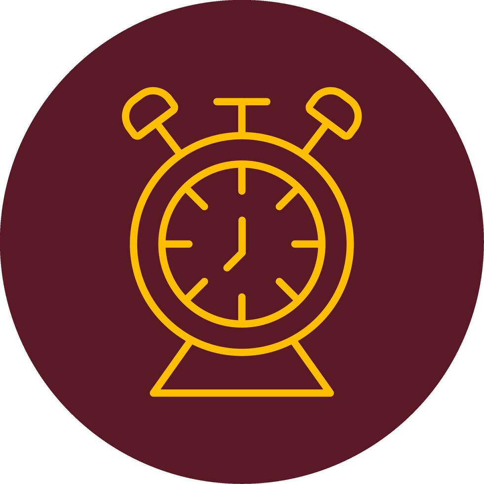 icono de vector de reloj de escritorio