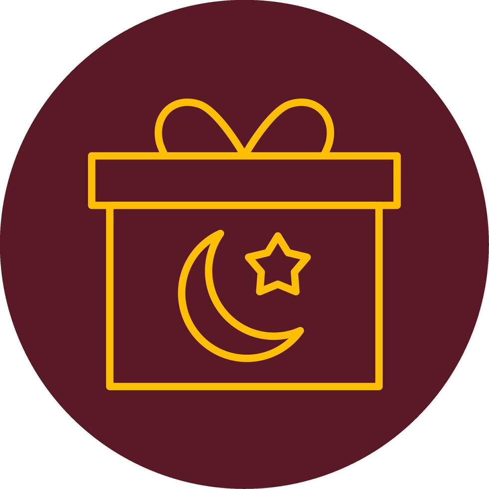 icono de vector de caja de regalo