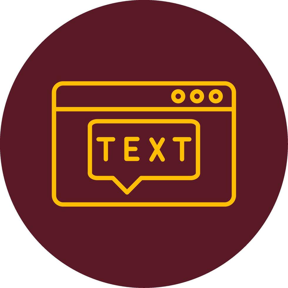 Text Vector Icon