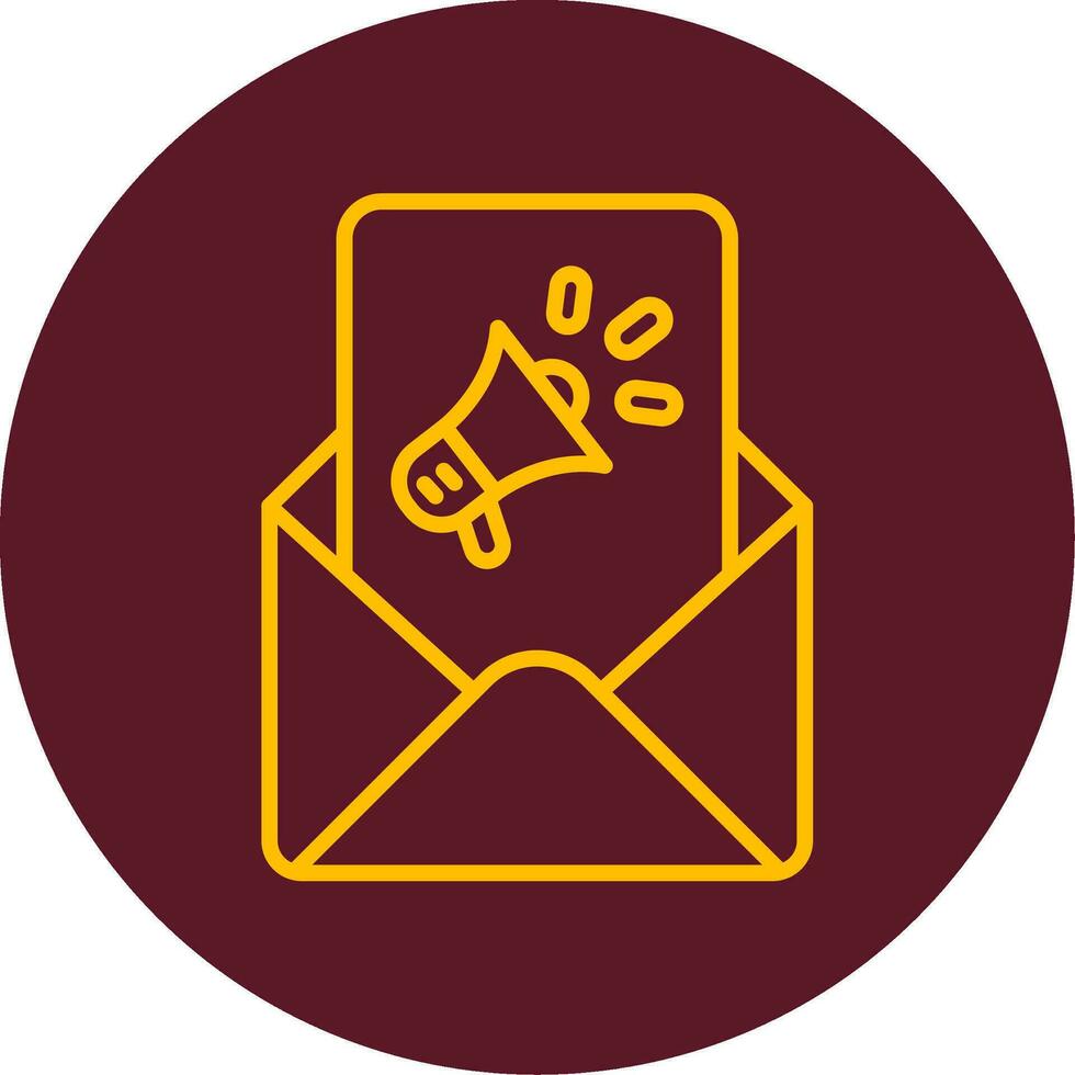 icono de vector de marketing por correo electrónico