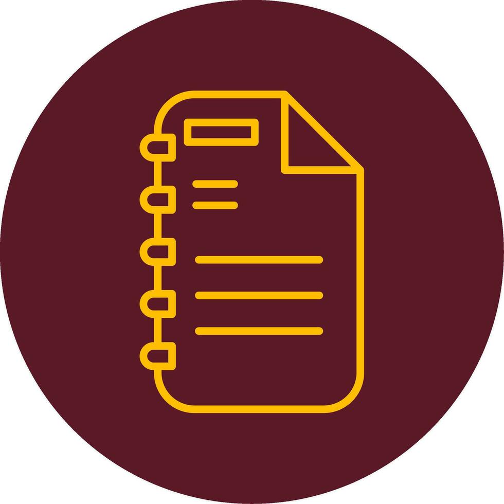 Note Page Vector Icon