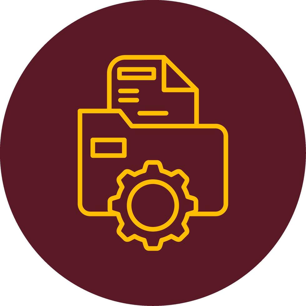 Folder Management Vector Icon