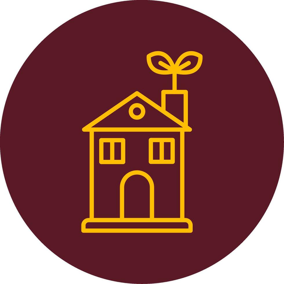 Eco House Vector Icon