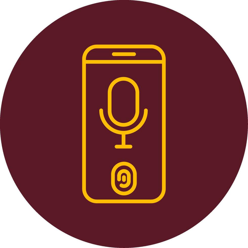 Voice Recognition Vector Icon