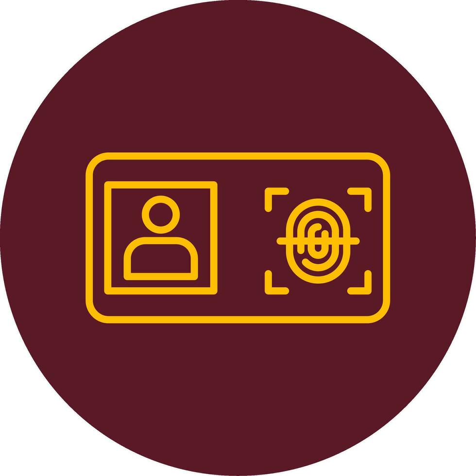 Biometric Identification Vector Icon