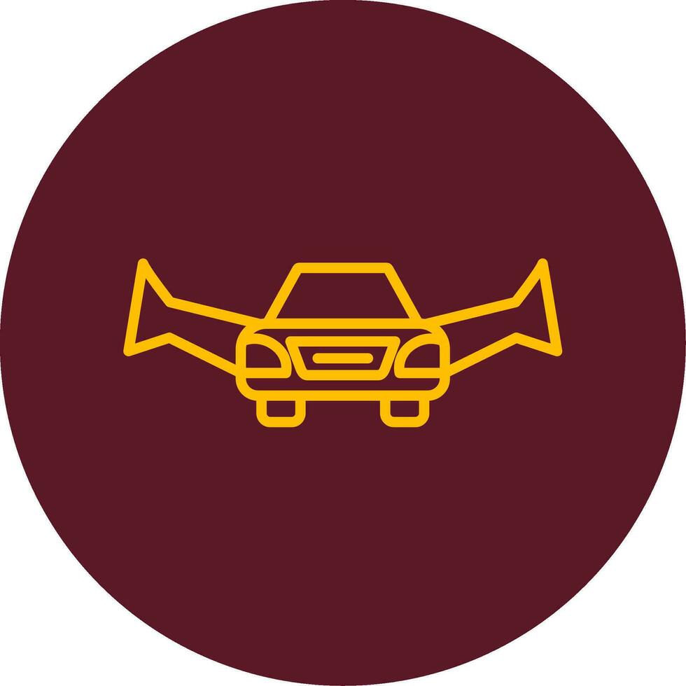 Flying Car Vector Icon