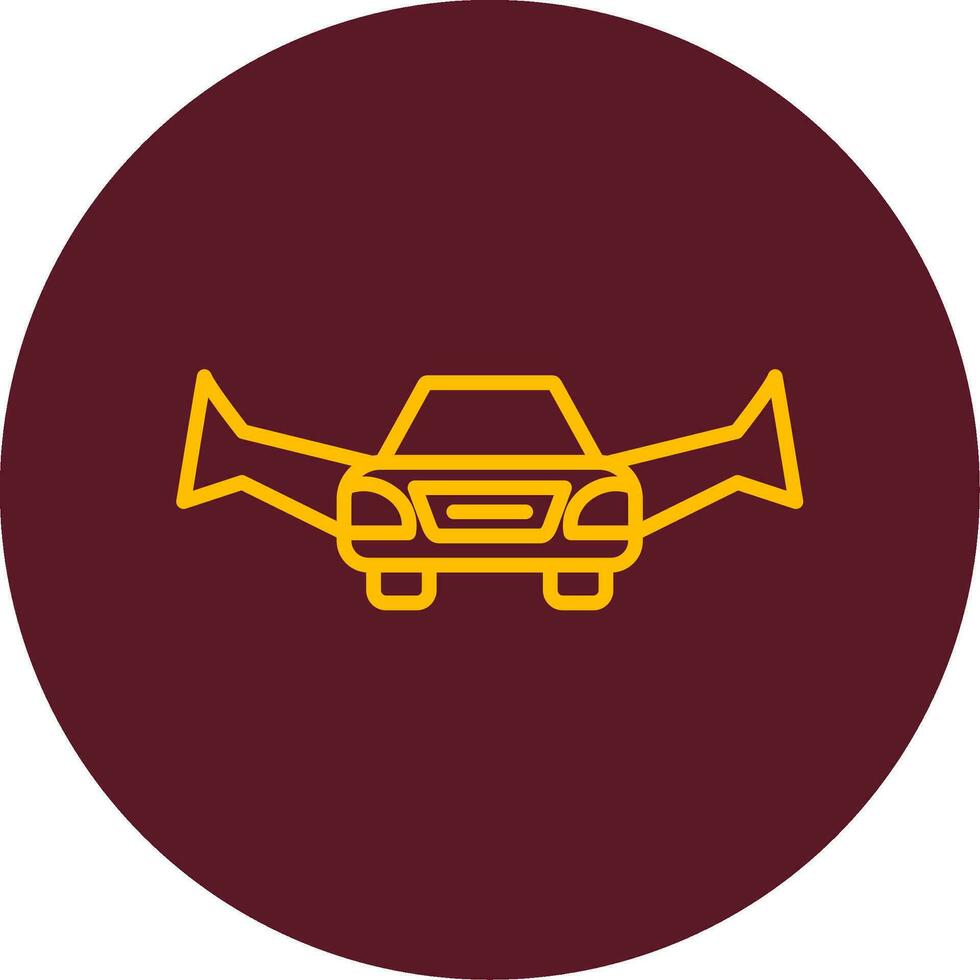 Flying Car Vector Icon