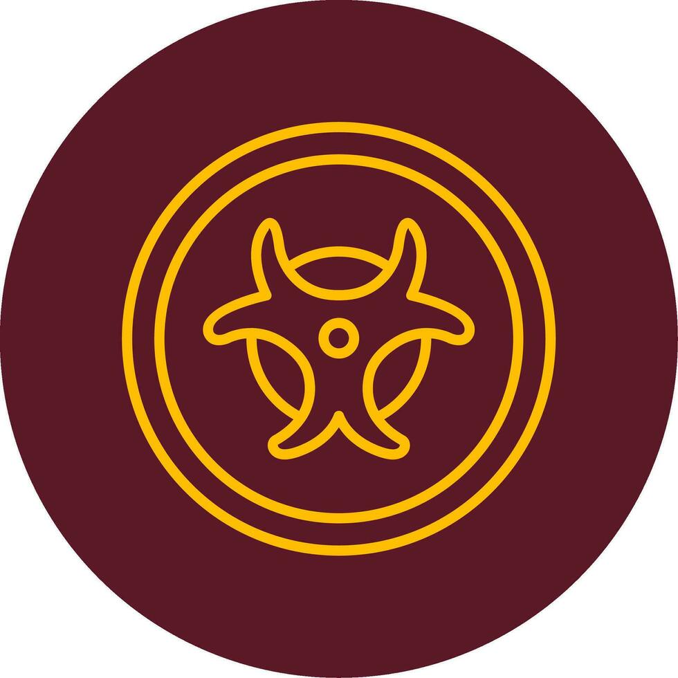 Biohazard Sign Vector Icon