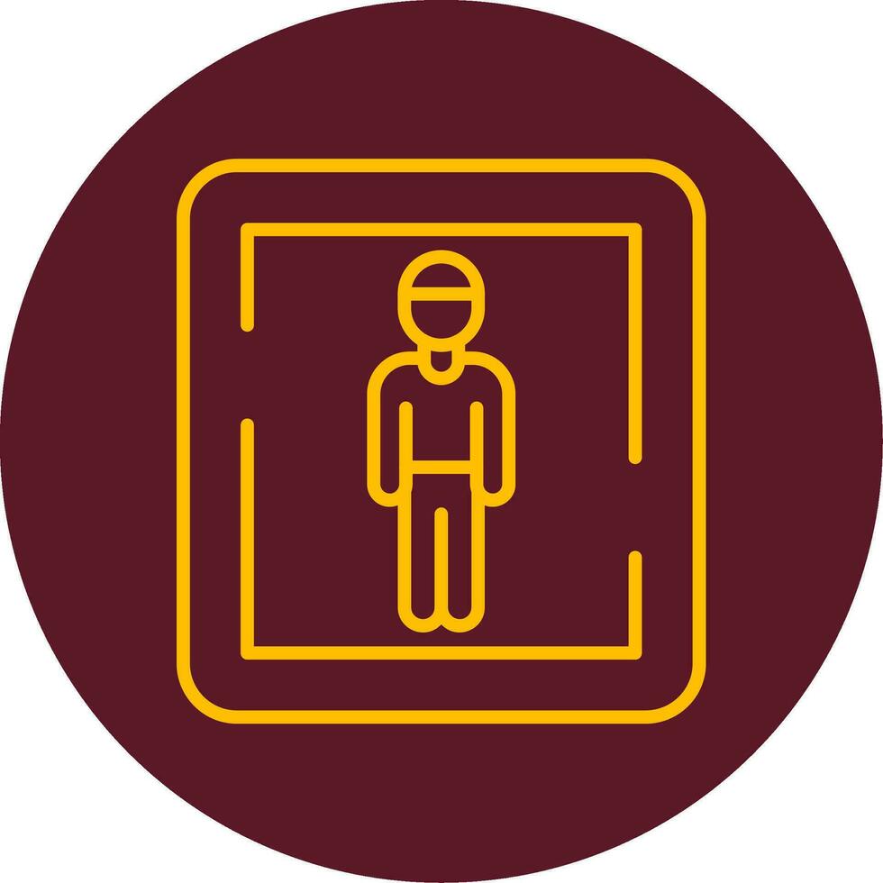 Male Toilet Sign Vector Icon