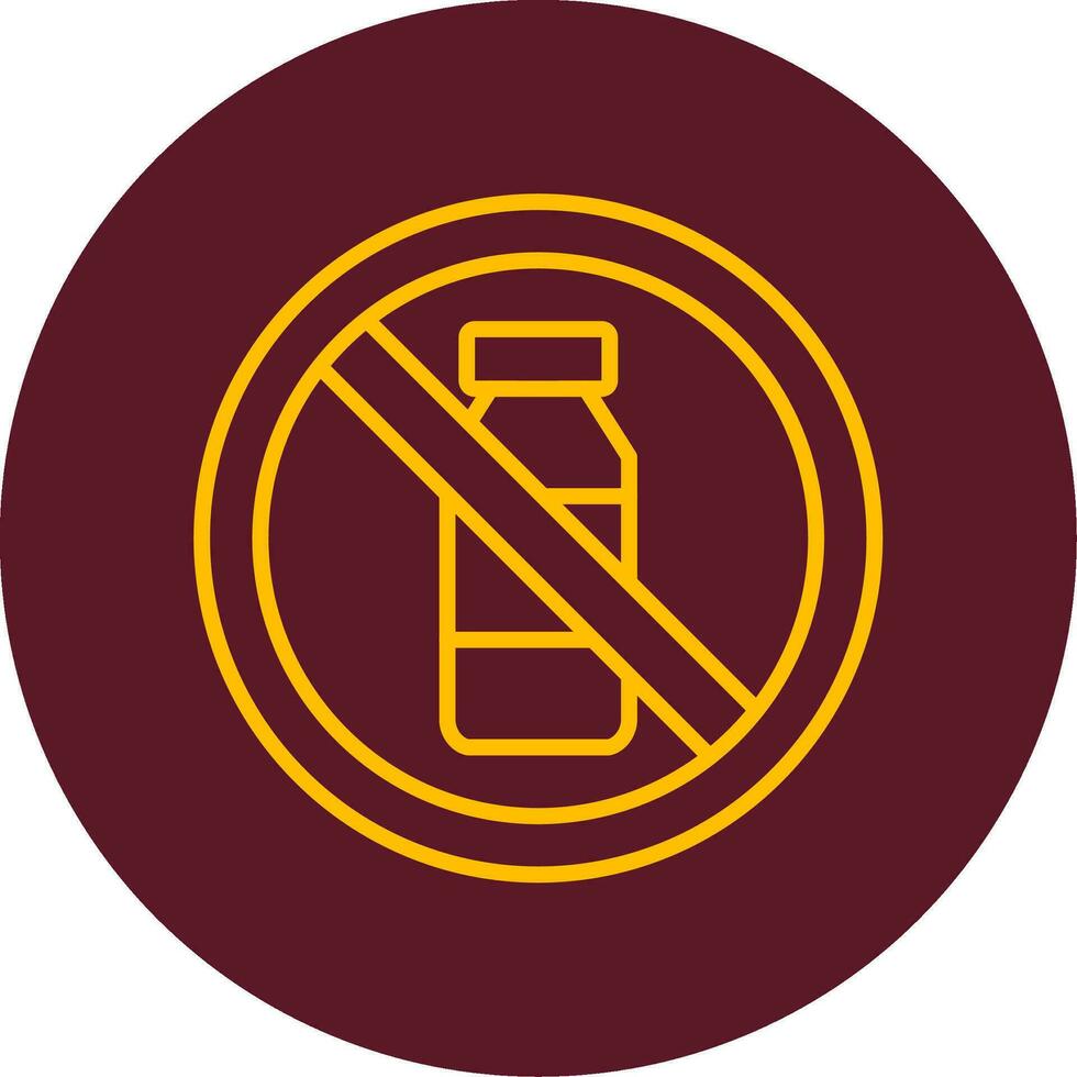 No Bottle Vector Icon