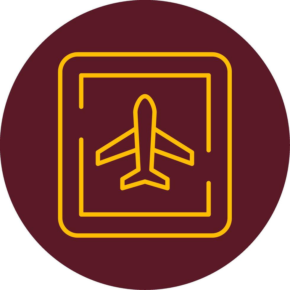 Airport Sign Vector Icon