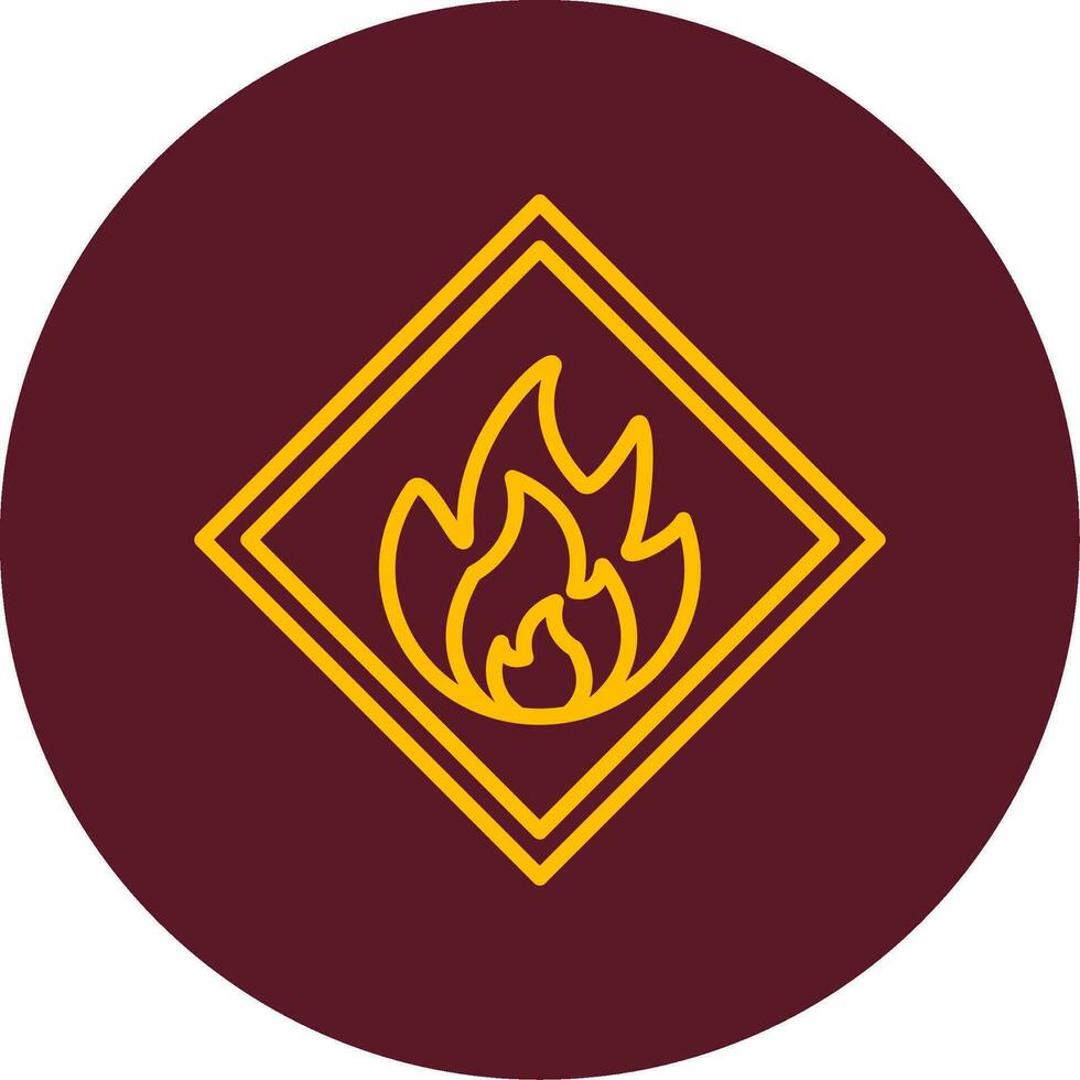 Flammable Vector Icon
