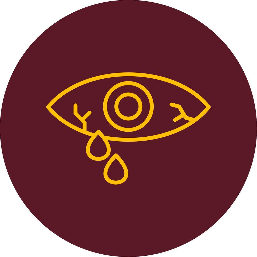 Watery Eye Vector Icon