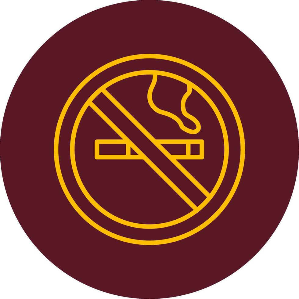 icono de no fumar vector