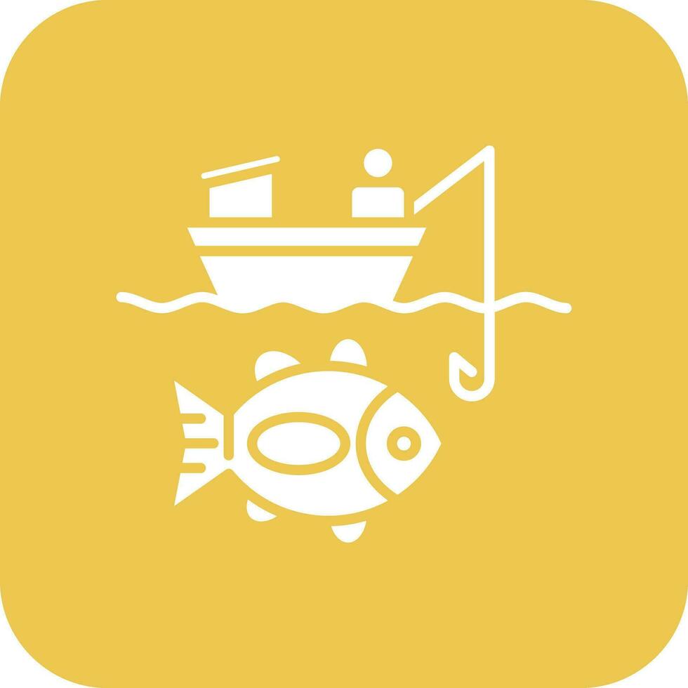 Big Game Fishing Vector Icon