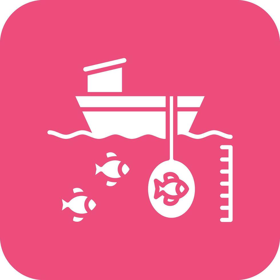 Deep Sea Fishing Vector Icon