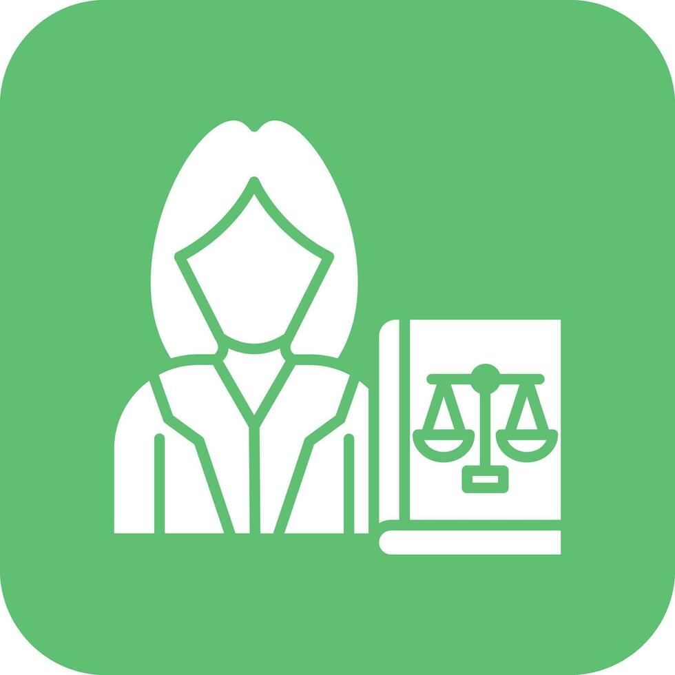 Defendant Female Vector Icon