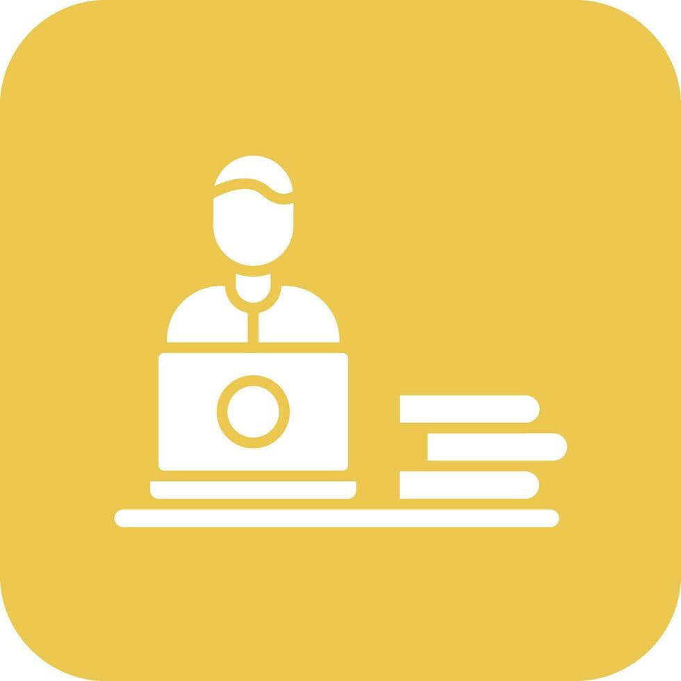 Freelancer Male Vector Icon