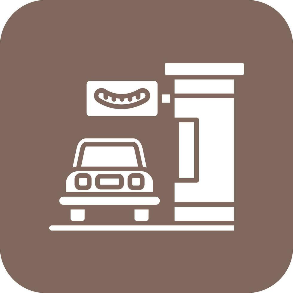 Drive Thru Vector Icon