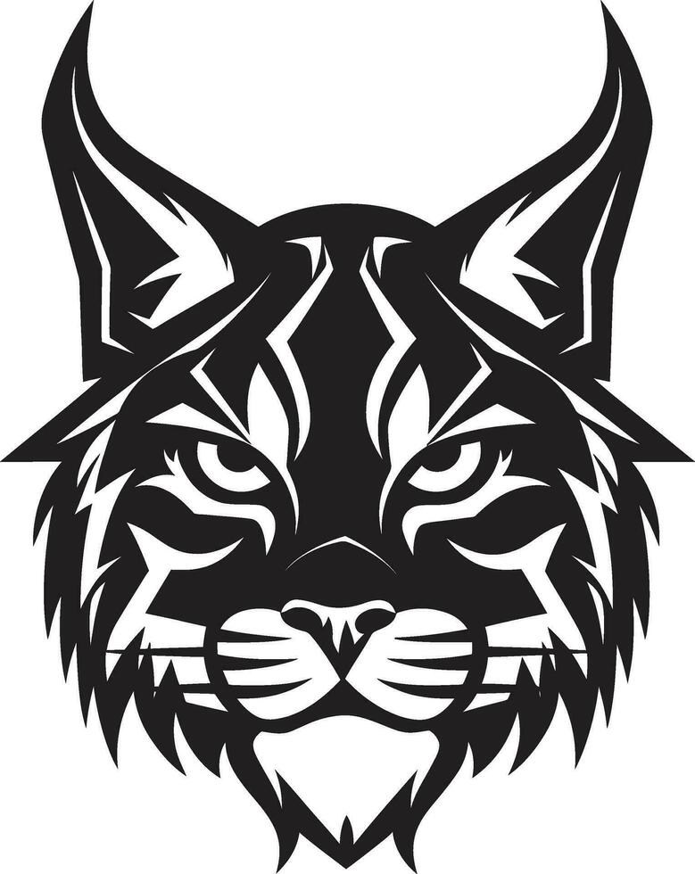 Vector Bobcat A Wild Predator Animal in a Vector Illustration Format Bobcat Vector Design A Feral Cat with a Wild Spirit