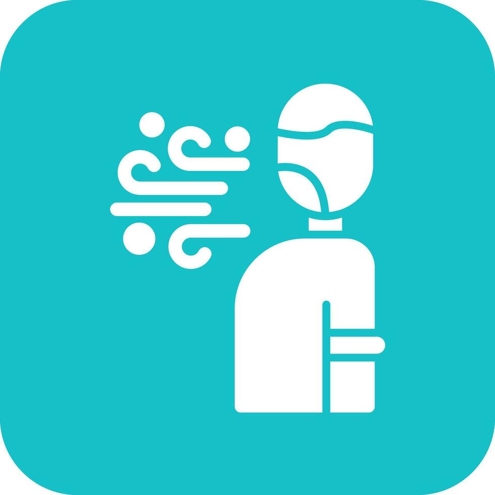 Shortness of Breath Vector Icon