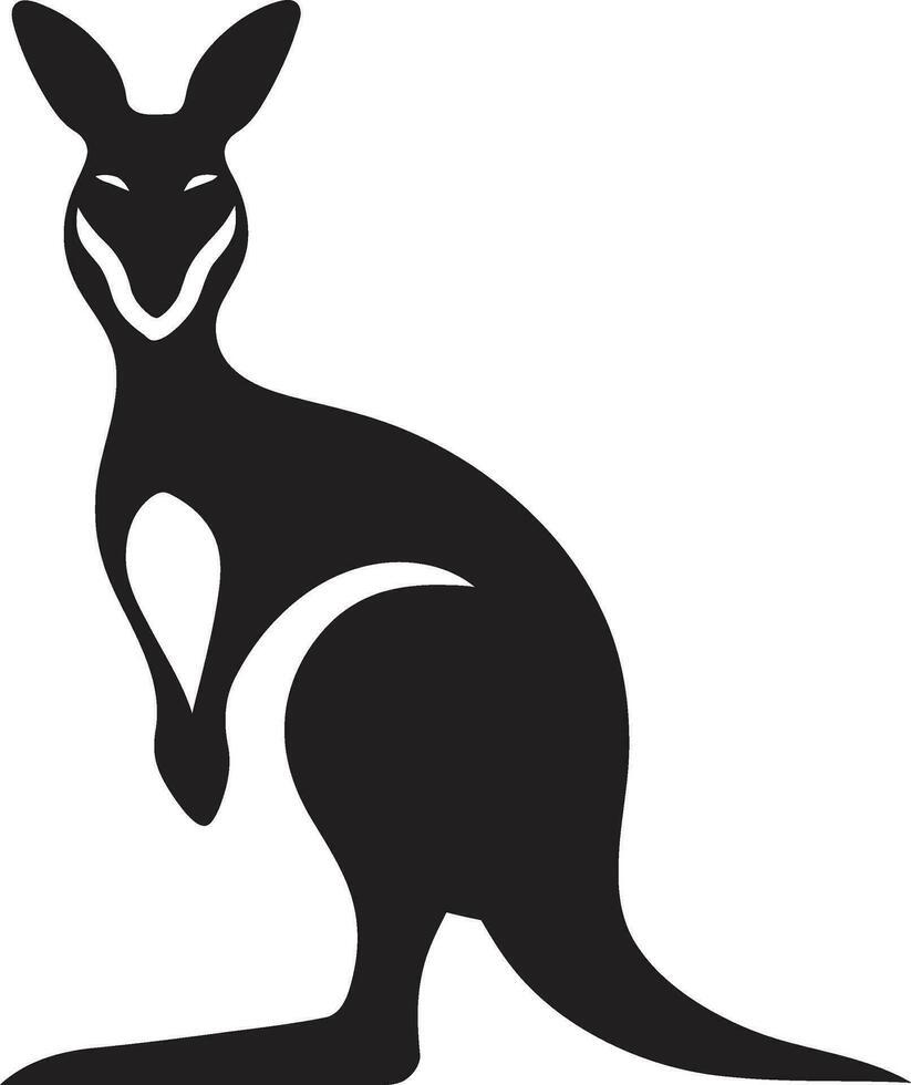 canguro patada vector canguro boxeo icono